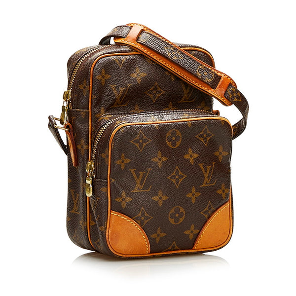 ルイ ヴィトン モノグラム アマゾン 斜め掛け ショルダーバッグ M45236 ブラウン PVC レザー レディース LOUIS VUITTON 【中古】