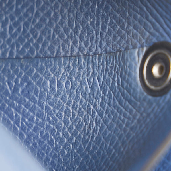 エルメス バスティア コインケース ブルー レザー レディース HERMES 【中古】