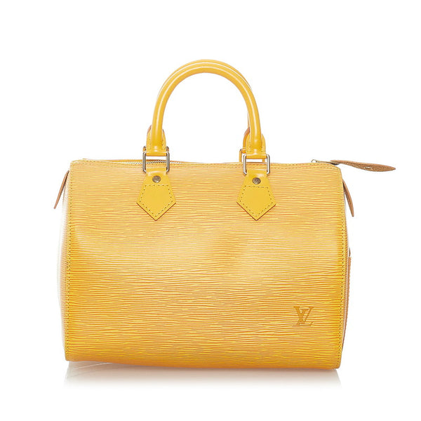 ルイ ヴィトン エピ スピーディ25 ハンドバッグ ミニボストン Ｍ43019 タッシリイエロー レザー レディース LOUIS VUITTON 【中古】