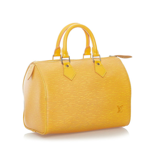 ルイ ヴィトン エピ スピーディ25 ハンドバッグ ミニボストン Ｍ43019 タッシリイエロー レザー レディース LOUIS VUITTON 【中古】