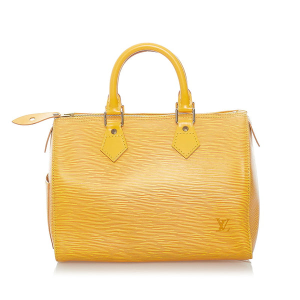 ルイ ヴィトン エピ スピーディ25 ハンドバッグ ミニボストン Ｍ43019 タッシリイエロー レザー レディース LOUIS VUITTON 【中古】