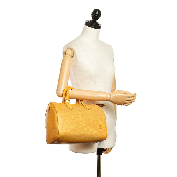 ルイ ヴィトン エピ スピーディ25 ハンドバッグ ミニボストン Ｍ43019 タッシリイエロー レザー レディース LOUIS VUITTON 【中古】
