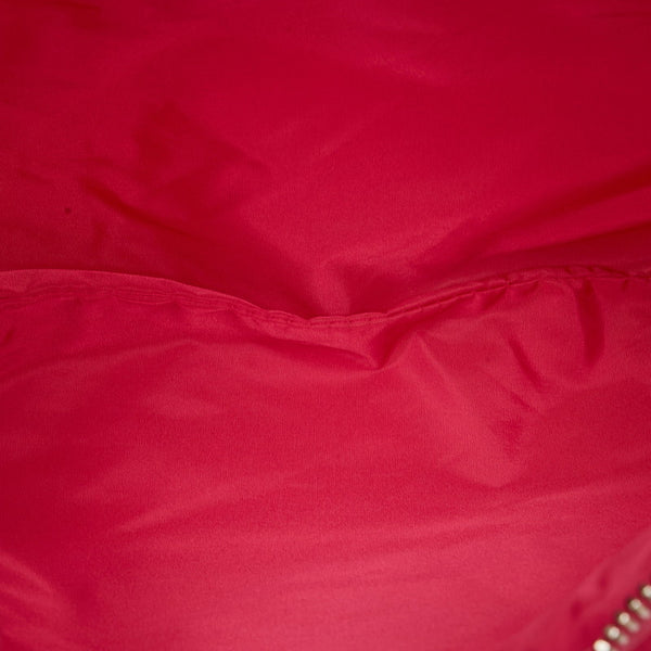 シャネル ナイロンマトラッセ  ココマーク チェーン ショルダーバッグ ピンク ナイロン レザー レディース CHANEL 【中古】