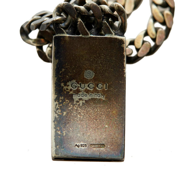 グッチ ディアマンテ  シェリーライン ブレスレット SV925 シルバー メンズ GUCCI 【中古】