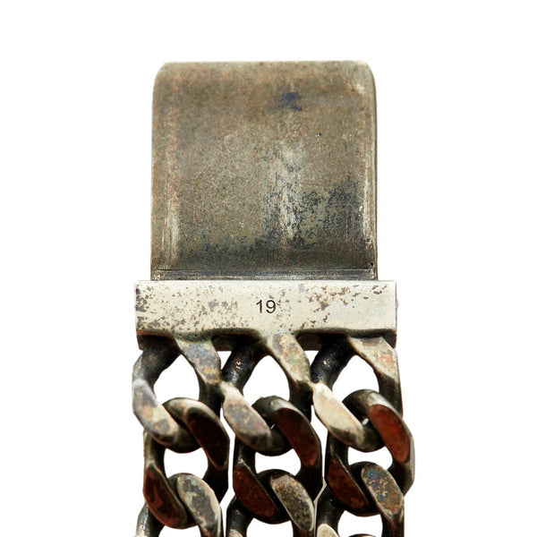 グッチ ディアマンテ  シェリーライン ブレスレット SV925 シルバー メンズ GUCCI 【中古】