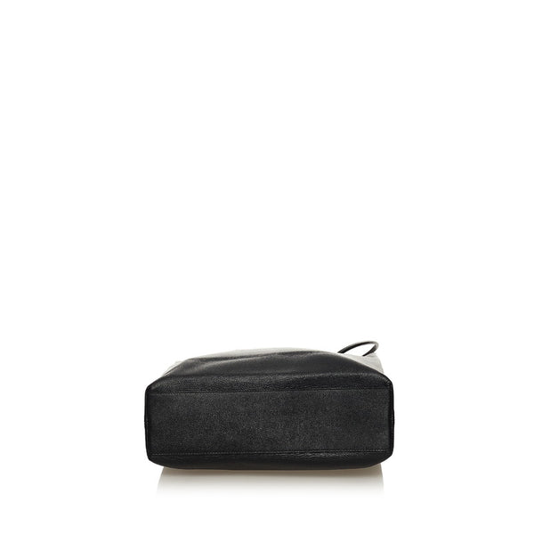 バレンシアガ ノースサウス ショッピングバッグ M トートバッグ 482545 ブラック レザー レディース BALENCIAGA 【中古】
