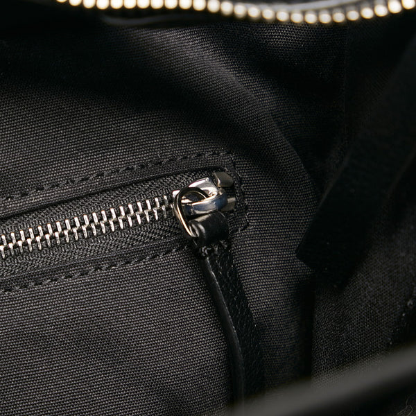 バレンシアガ ノースサウス ショッピングバッグ M トートバッグ 482545 ブラック レザー レディース BALENCIAGA 【中古】