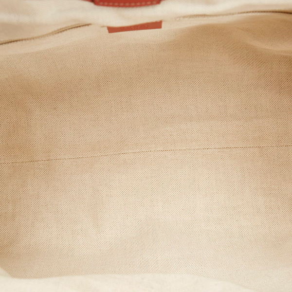 グッチ ディアマンテ スーキー ハンドバッグ トートバッグ 211944 ベージュ ピンク キャンバス レザー レディース GUCCI 【中古】