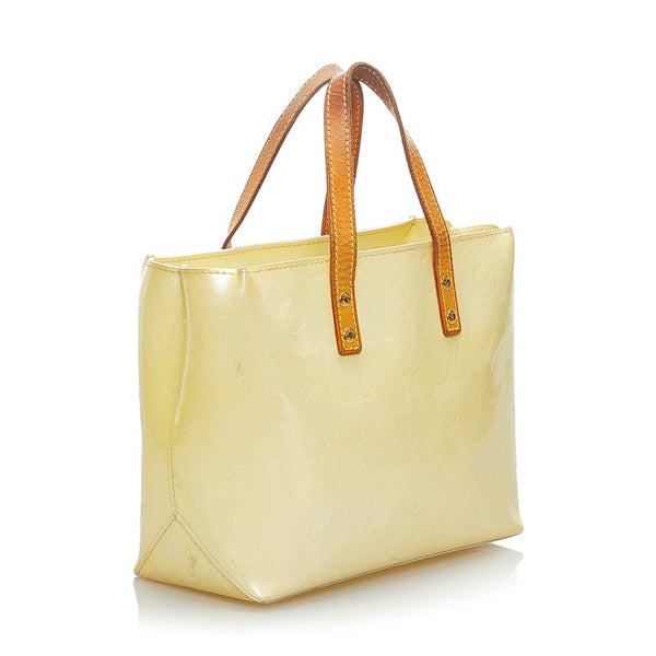 ルイ ヴィトン モノグラム ヴェルニ リードPM ハンドバッグ M91144 ベージュ パテントレザー レディース LOUIS VUITTON 【中古】