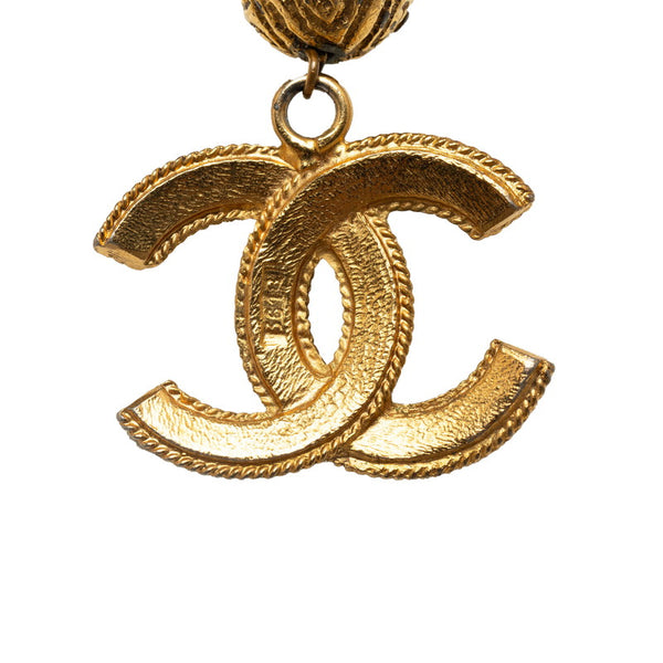 シャネル ヴィンテージ ココボール スイング ココマーク チェーン ネックレス ゴールド メッキ レディース CHANEL 【中古】