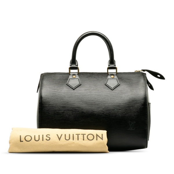 ルイ ヴィトン エピ スピーディ25 ハンドバッグ ミニボストンバッグ M59032 ノワール ブラック レザー レディース LOUIS VUITTON 【中古】
