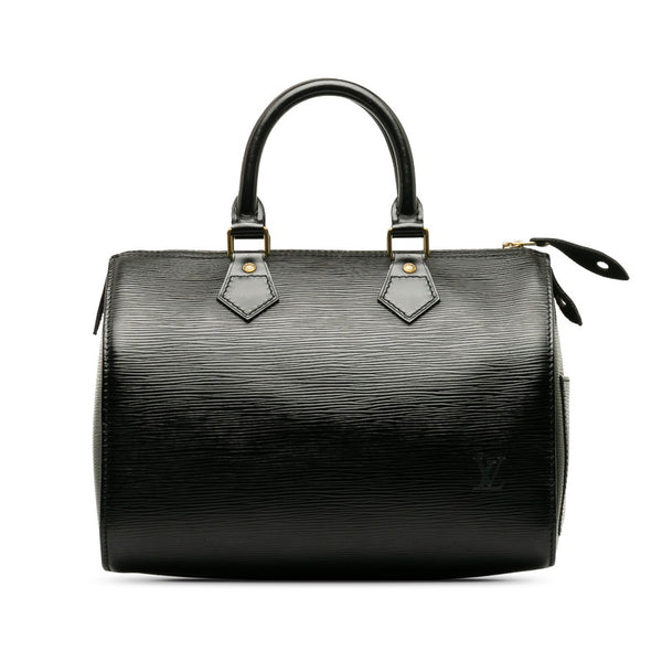 ルイ ヴィトン エピ スピーディ25 ハンドバッグ ミニボストンバッグ M59032 ノワール ブラック レザー レディース LOUIS VUITTON 【中古】