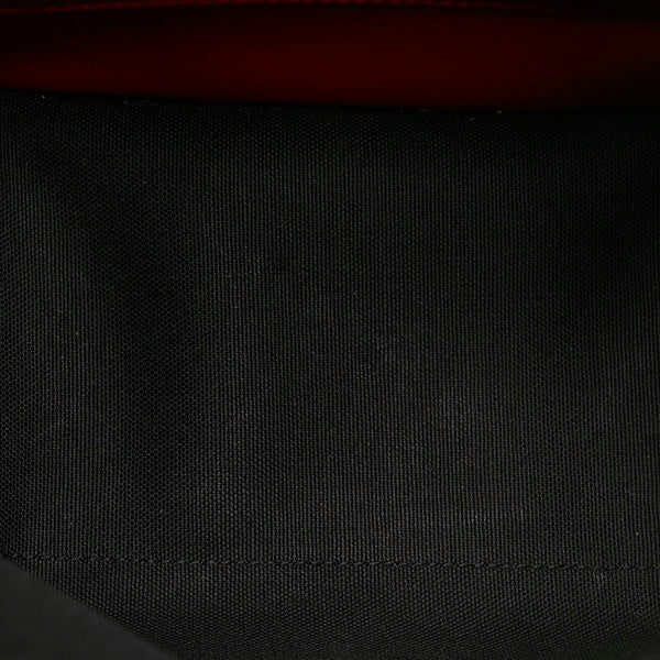 サルヴァトーレフェラガモ ガンチーニ リュック バックパック FZ-21　H987 ベージュ ブラック PVC レザー レディース Salvatore Ferragamo 【中古】