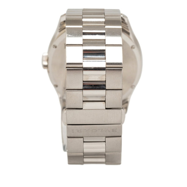 ブルガリ ソロテンポ 腕時計 ST37S クオーツ ブラック文字盤 ステンレススチール メンズ BVLGARI 【中古】