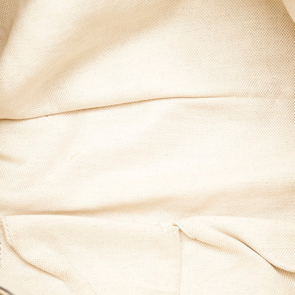 グッチ バンブー ショッパー ハンドバッグ ショルダーバッグ 2WAY 323660 オフホワイト レザー レディース GUCCI 【中古】