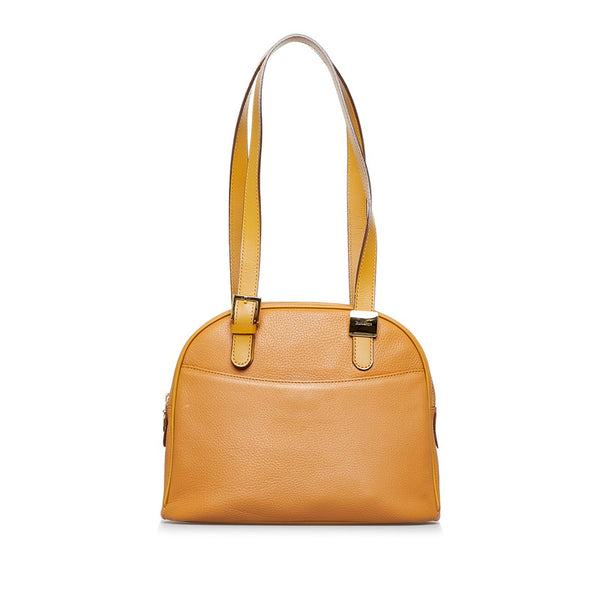 バーバリー ノバチェック シャドーホース ハンドバッグ ショルダーバッグ ブラウン レザー レディース BURBERRY 【中古】
