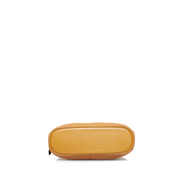 バーバリー ノバチェック シャドーホース ハンドバッグ ショルダーバッグ ブラウン レザー レディース BURBERRY 【中古】