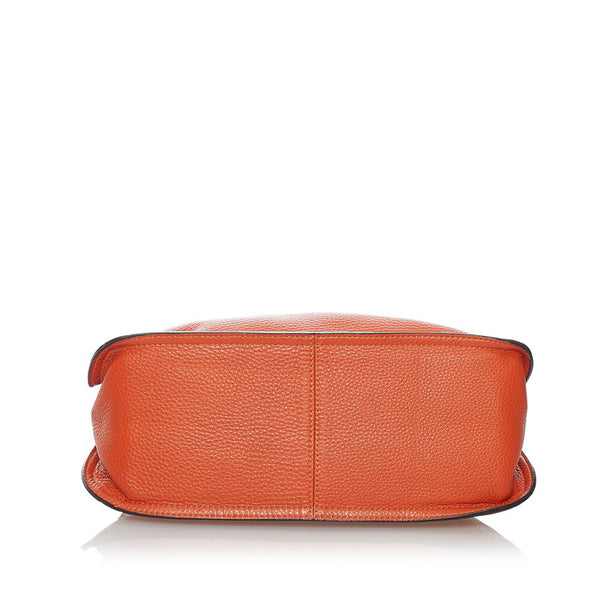 エム シー エム オレンジ レザー ハンドバッグ ショルダーバッグ 2way レディース MCM 【中古】