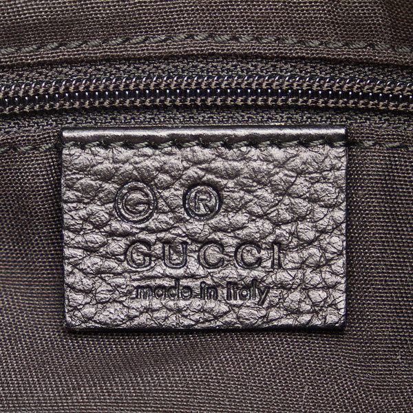 グッチ アビー GG ワンショルダー ハンドバッグ 265692 ブラック ナイロン レザー レディース GUCCI 【中古】