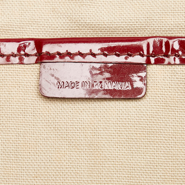 バーバリー ノバチェック ハート ベージュ PVC レザー ハンドバッグ レディース BURBERRY 【中古】