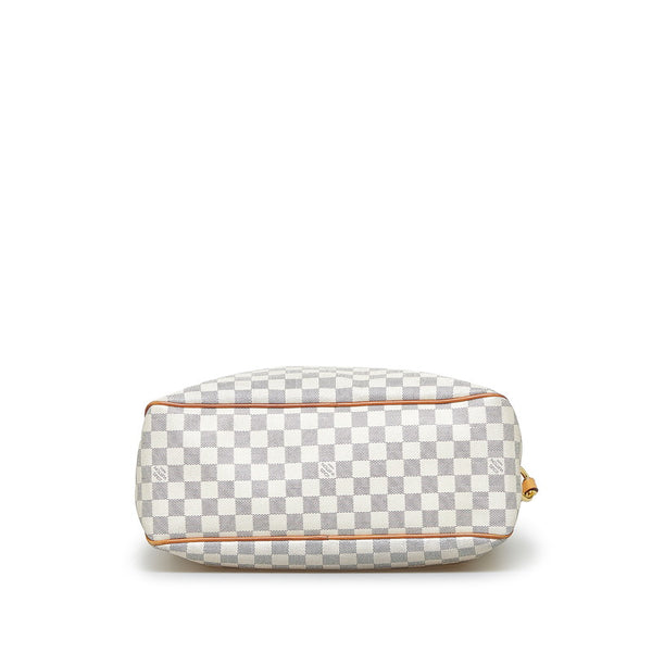 ルイ ヴィトン ダミエ アズール ディライトフルMM ショルダーバッグ N41448 ホワイト PVC レザー レディース LOUIS VUITTON 【中古】