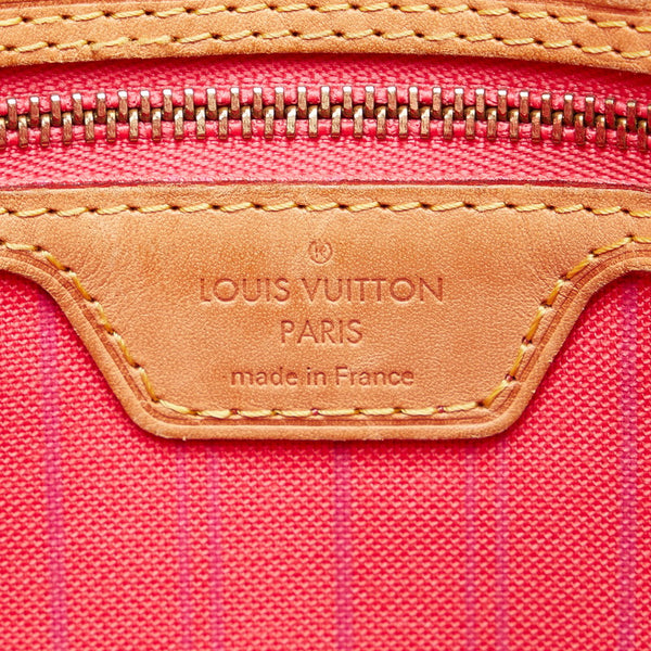 ルイ ヴィトン ダミエ アズール ディライトフルMM ショルダーバッグ N41448 ホワイト PVC レザー レディース LOUIS VUITTON 【中古】