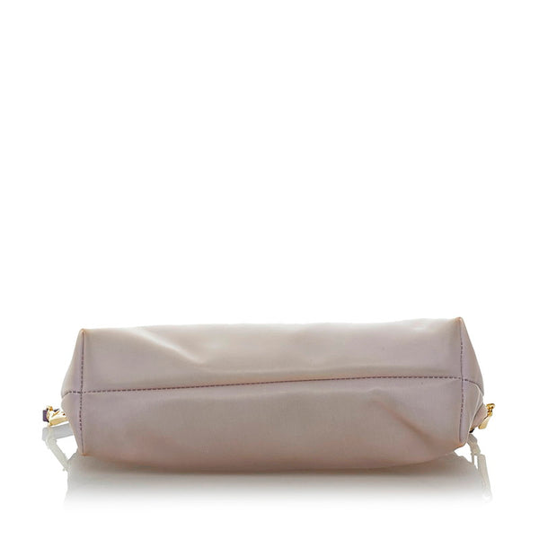 バーバリー プローサム クラッチバッグ ショルダーバッグ 2WAY ピンク  パープル ラバー レザー レディース BURBERRY 【中古】