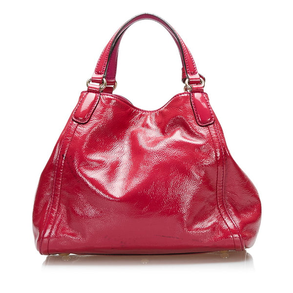 グッチ ソーホー ハンドバッグ ショルダーバッグ 2WAY 336751 ピンク エナメル レディース GUCCI 【中古】