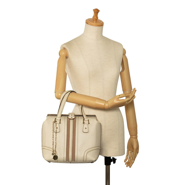 グッチ ハンドバッグ ドクターズバッグ 146002 ホワイト ピンク レザー レディース GUCCI 【中古】