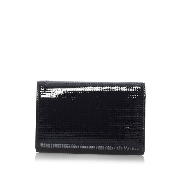 カルティエ ハッピーバースデー ブラック パテントレザー 二つ折り財布 レディース CARTIER 【中古】
