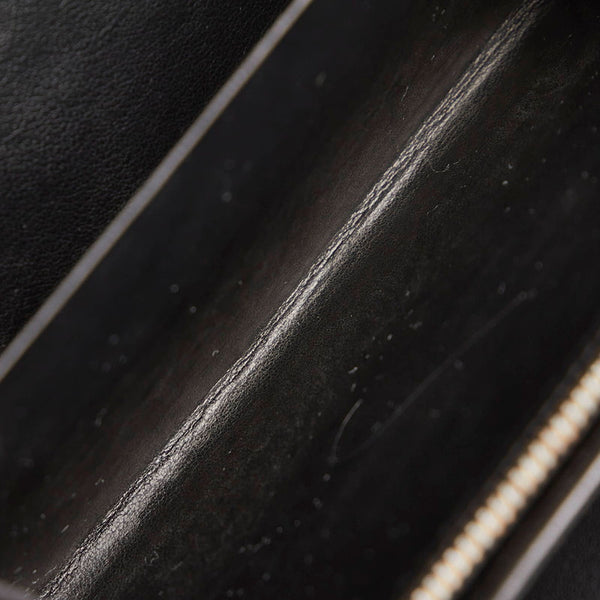 カルティエ ハッピーバースデー ブラック パテントレザー 二つ折り財布 レディース CARTIER 【中古】