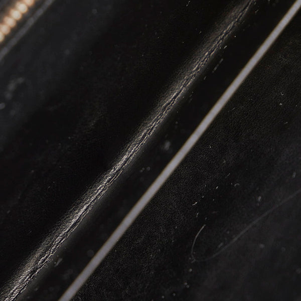 カルティエ ハッピーバースデー ブラック パテントレザー 二つ折り財布 レディース CARTIER 【中古】