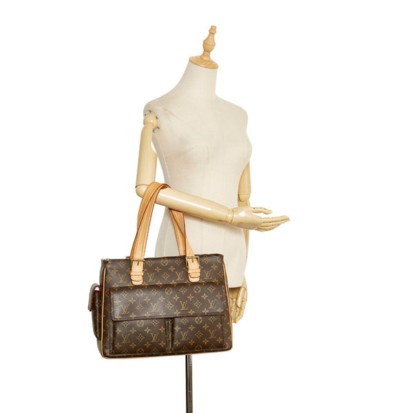 ルイ ヴィトン モノグラム ミュルティプリ シテ ハンドバッグ M51162 ブラウン PVC レザー レディース LOUIS VUITTON 【中古】