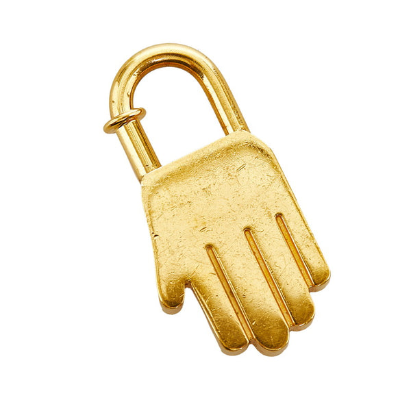 エルメス ハンド カデナ チャーム ゴールド メッキ レディース HERMES 【中古】