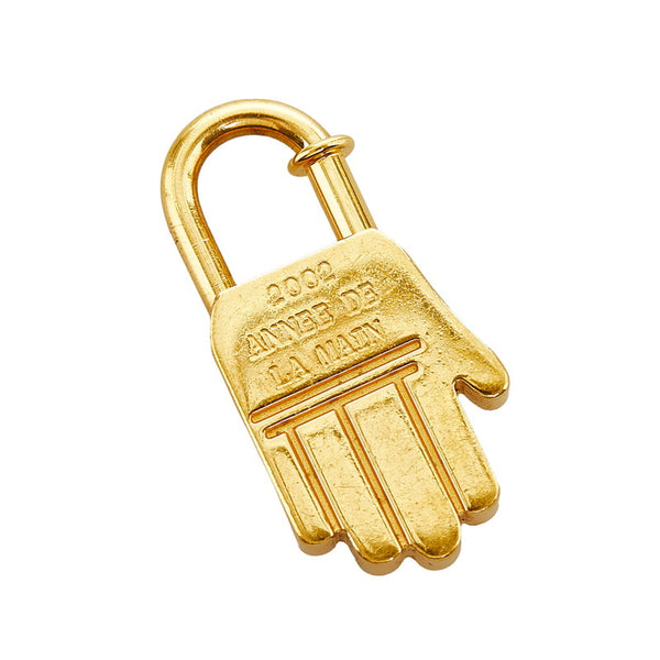 エルメス ハンド カデナ チャーム ゴールド メッキ レディース HERMES 【中古】
