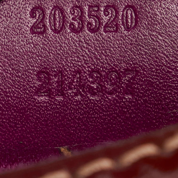 グッチ ワンショルダー 203520 パープル エナメル レディース GUCCI 【中古】