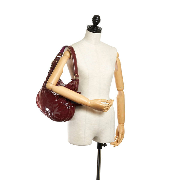 グッチ ワンショルダー 203520 パープル エナメル レディース GUCCI 【中古】