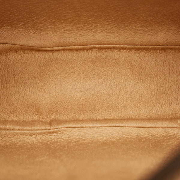 グッチ GGスプリーム アクセサリーコレクション オールドグッチ シェリー クラッチバッグ 89 01 034 ベージュ ブラウン PVC レザー レディース GUCCI 【中古】