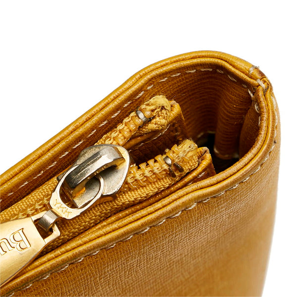 バーバリー ノバチェック シャドーホース ショルダーバッグ トートバッグ イエロー ブラウン レザー レディース BURBERRY 【中古】
