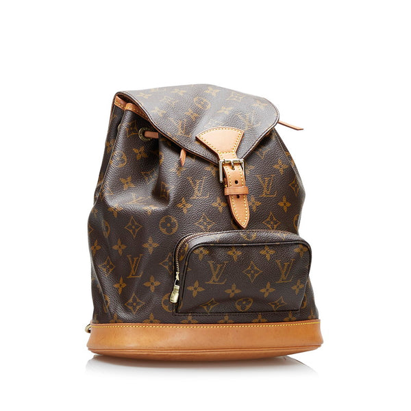 ルイ ヴィトン モノグラム モンスリMM リュック バックパック M51136 ブラウン PVC レザー レディース LOUIS VUITTON 【中古】