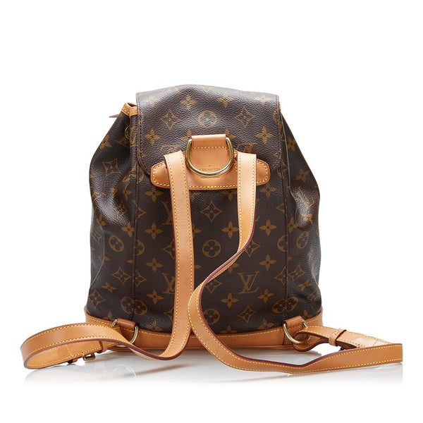 ルイ ヴィトン モノグラム モンスリMM リュック バックパック M51136 ブラウン PVC レザー レディース LOUIS VUITTON 【中古】
