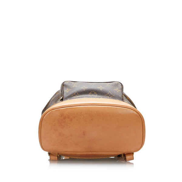 ルイ ヴィトン モノグラム モンスリMM リュック バックパック M51136 ブラウン PVC レザー レディース LOUIS VUITTON 【中古】