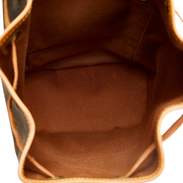 ルイ ヴィトン モノグラム モンスリMM リュック バックパック M51136 ブラウン PVC レザー レディース LOUIS VUITTON 【中古】
