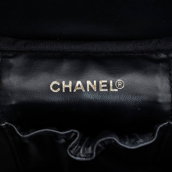 シャネル ココマーク ハンドバッグ バニティバッグ ブラック ゴールド キャビアスキン レディース CHANEL 【中古】