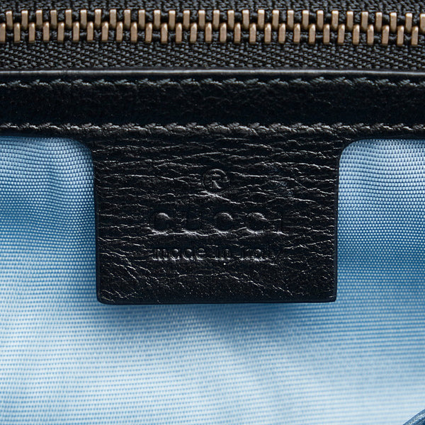 グッチ GGキャット ダブルフェイス チェーン ハンドバッグ ショルダーバッグ 2WAY 524822 ブラック ホワイト レザー レディース GUCCI 【中古】