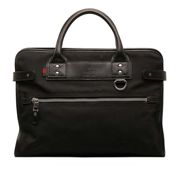 グッチ ハンドバッグ ビジネスバッグ 246410 ブラック レザー メンズ GUCCI 【中古】