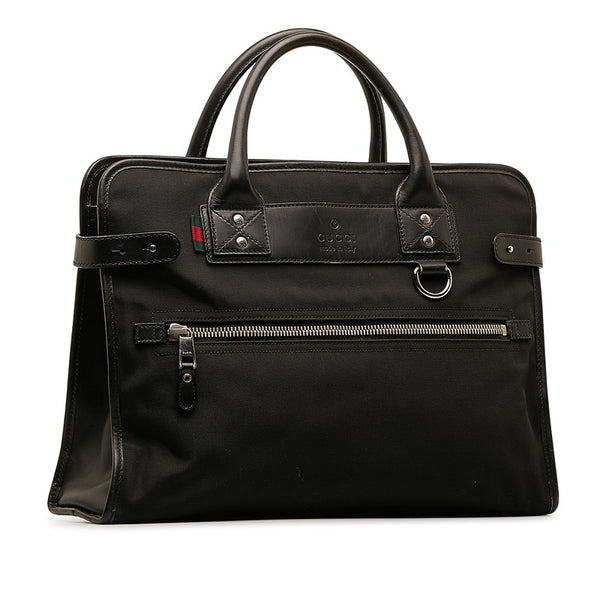 グッチ ハンドバッグ ビジネスバッグ 246410 ブラック レザー メンズ GUCCI 【中古】