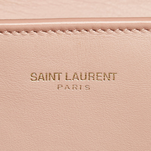 サンローラン ベイビーカバス ピンク レザー ハンドバッグ レディース SAINT LAURENT 【中古】