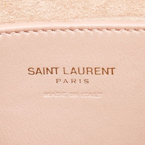 サンローラン ベイビーカバス ピンク レザー ハンドバッグ レディース SAINT LAURENT 【中古】