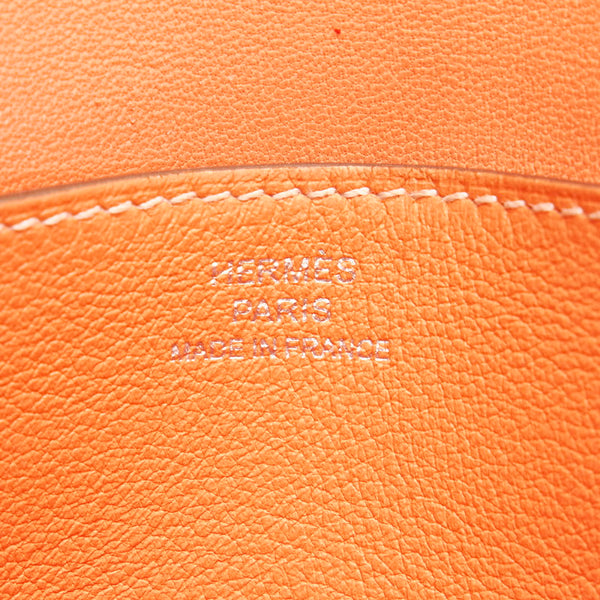 エルメス ドゴンロング  長財布 クレヴェット  レザー レディース HERMES 【中古】